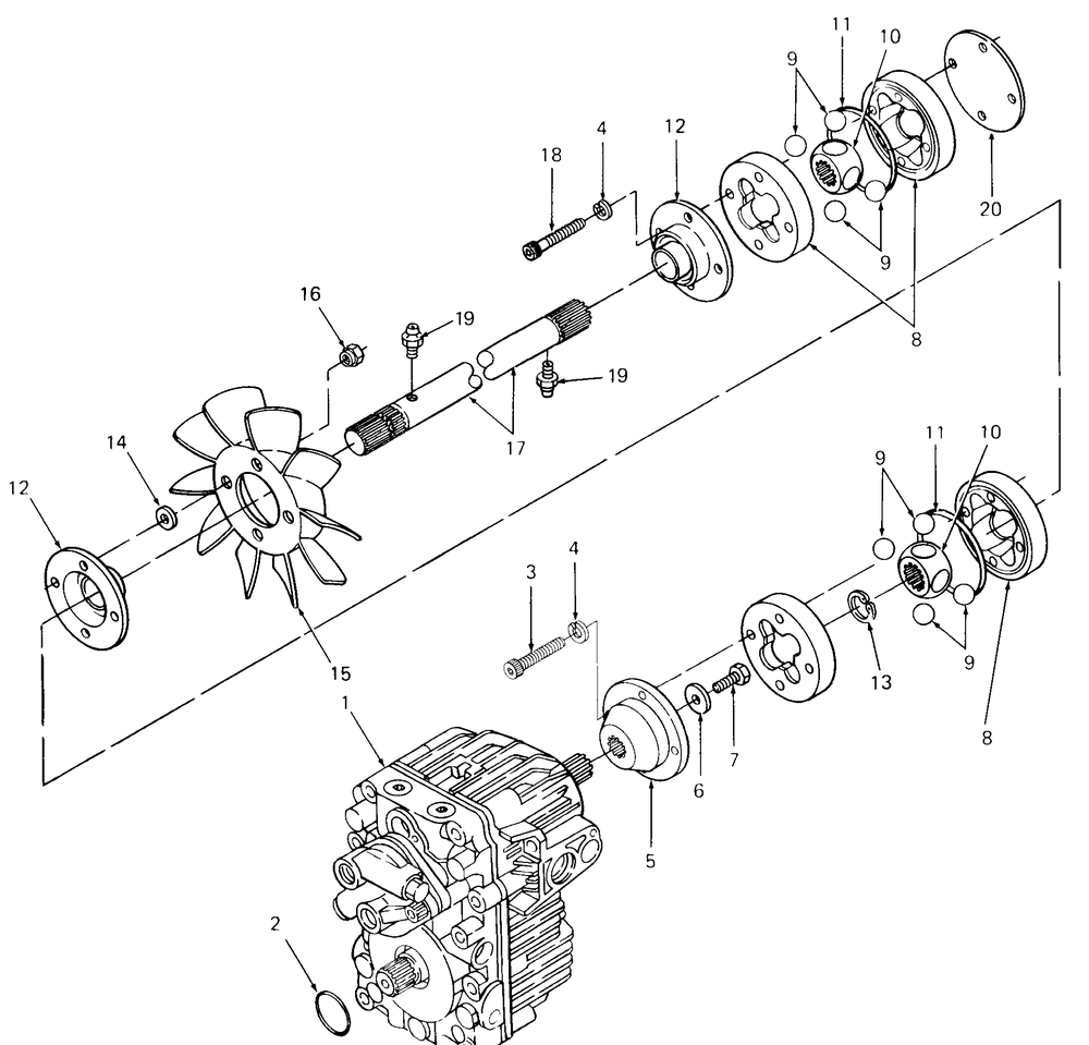 Drive Line Diagram and Parts List for 1861 821060-836000-140671100-142663100 Cub Cadet Lawn Tractor